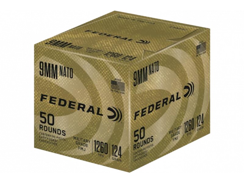 FED 9MM 124GR MILTRY FMJ 50 - 556 Black Friday Promotion